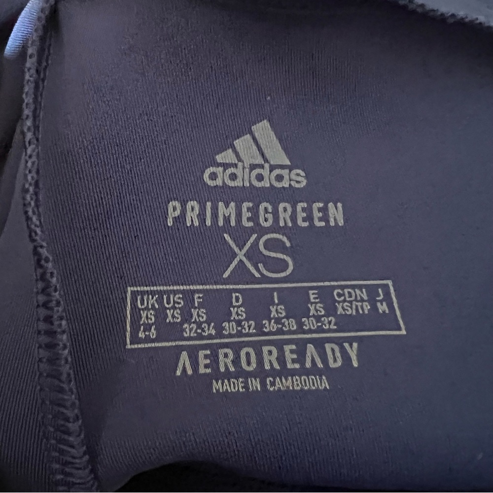 New Adidas Aeroready PrimeGreen XS AB Workout Yoga Running Gym New With Tags New - Picture 11 of 11